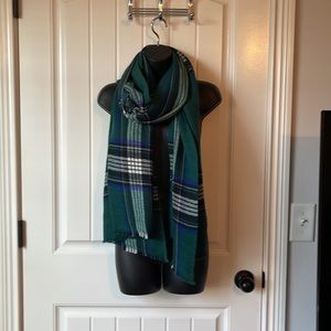 Green checkered scarf/shawl from Bass